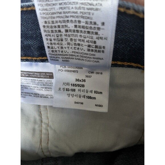 Levi’s 550 Relaxed Fit Tall Men’s W36 L36 Blue Denim Jeans - Picture 8 of 10